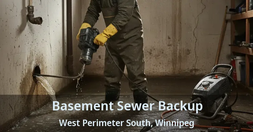Basement Sewer Backup West Perimeter South, Winnipeg - MB