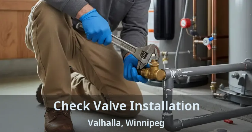 Check Valve Installation Valhalla, Winnipeg - MB