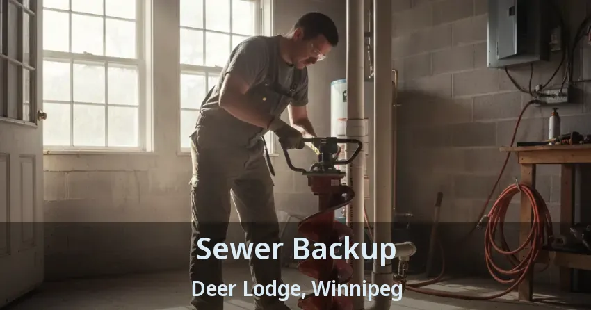 Sewer Backup Deer Lodge, Winnipeg - MB