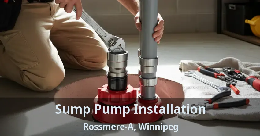 Sump Pump Installation Rossmere-A, Winnipeg - MB