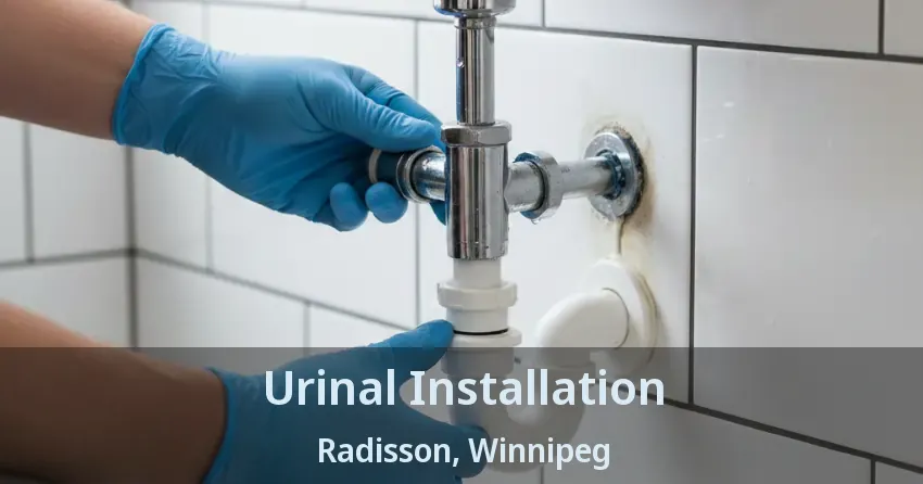 Urinal Installation Radisson, Winnipeg - MB