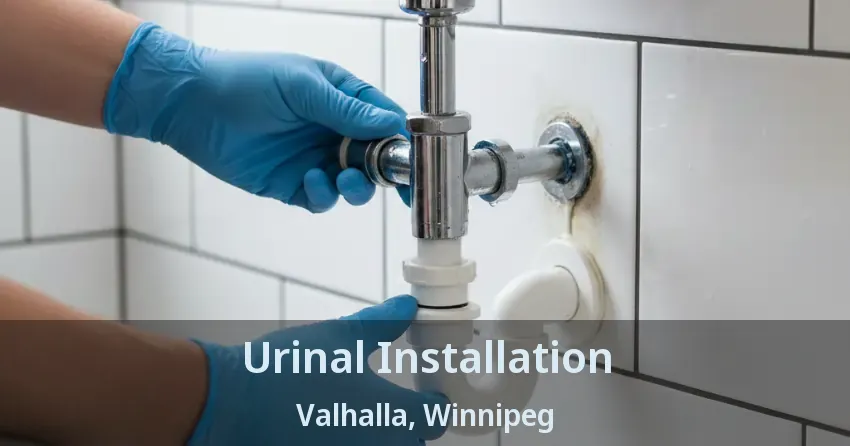 Urinal Installation Valhalla, Winnipeg - MB